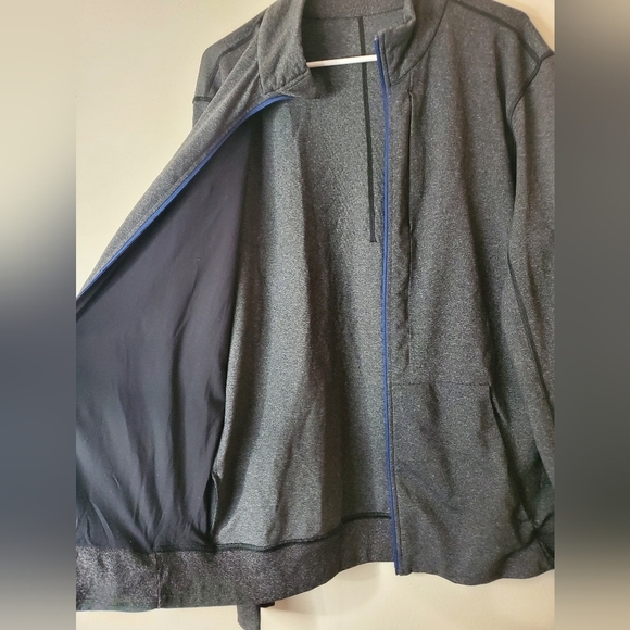Mens Lululemon Pre-Post Jacket Size Extra Large Luon Heathered Grey - Picture 10 of 16